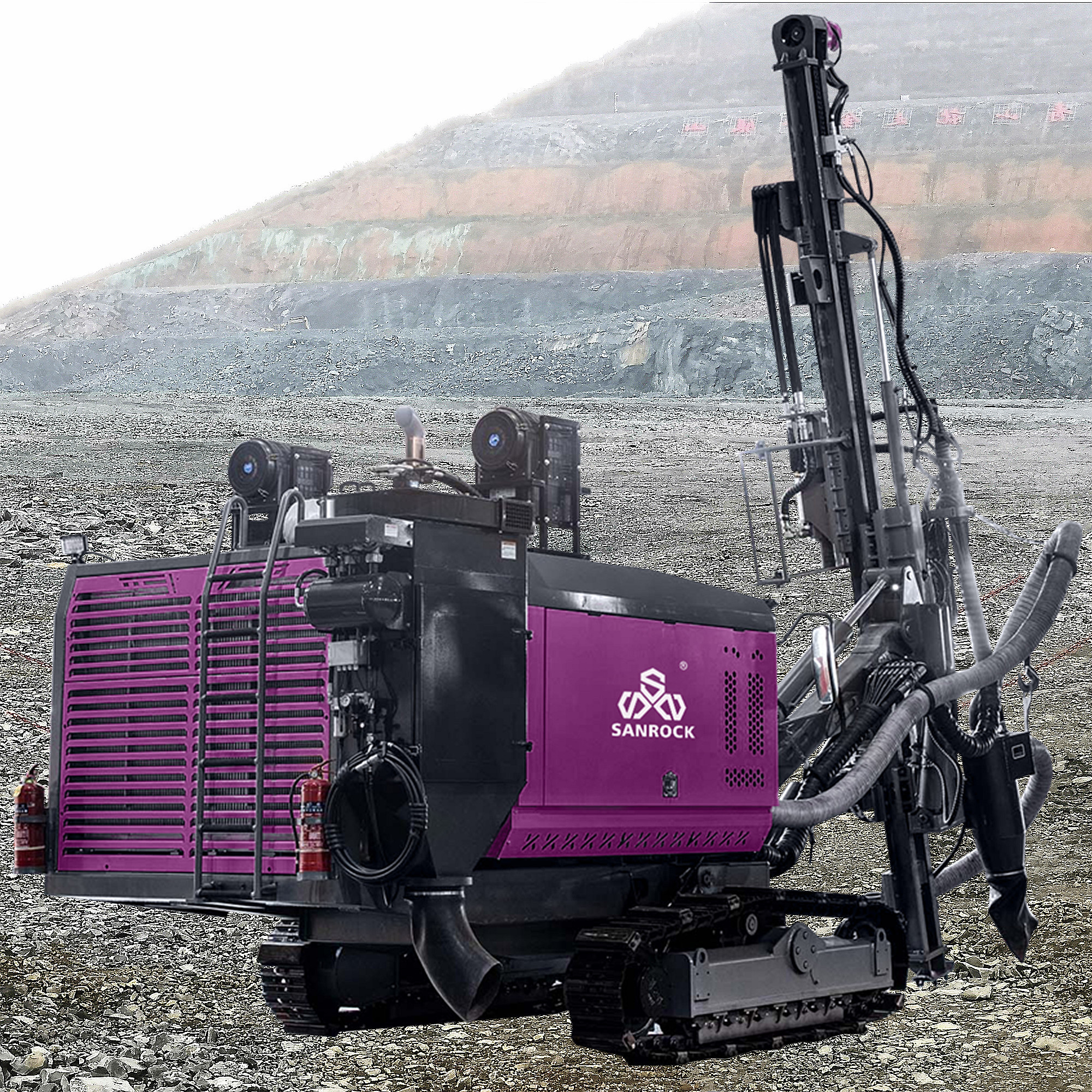 Automatic Drilling Rig With Rod Changing System Mining Drilling Machine Hydraulic DTH Drilling Rig