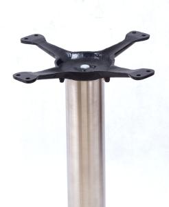 Quality Commercial Stainless Steel Table Legs Chrome Dining Table Base Outdoor Bistro Table wholesale