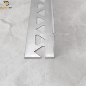 Quality Tile Trim Aluminum 10mm 15mm Square Hole Polish Red Gold / Silver wholesale