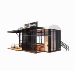 Aluminum Alloy Windows Prefabricated Shipping Mobile Coffee Shop Container Bar