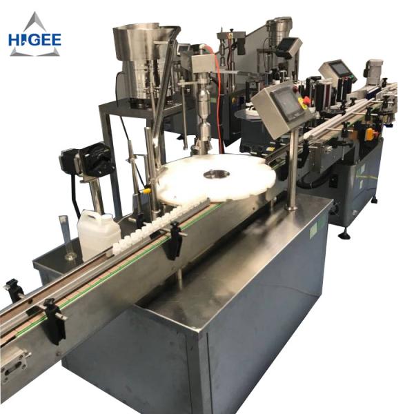 380v 50hz 3 Phase Automatic Bottle Filling Machine 20ml Bottle Volume 450kg