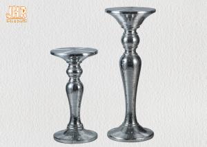 Quality Silver Mosaic Glass Fiberglass Furniture Round Pedestal End Table Modern Style wholesale
