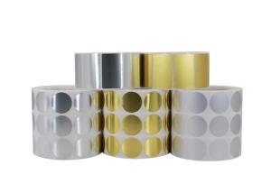 Quality Heat Resistant Custom Adhesive Labels Gold / Silver Foil Material Any Shape Available wholesale