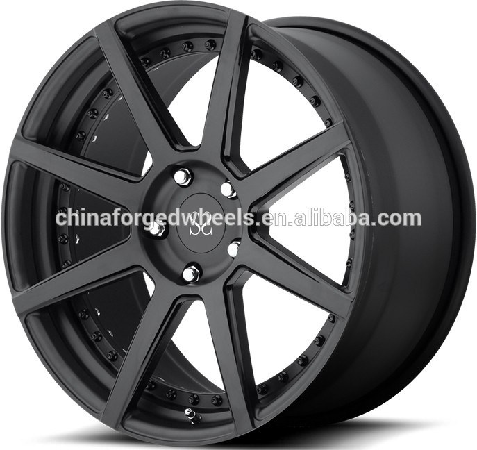 Gloss Black Customized Alloy Rims 5x112 21inch For Mercedes-Benz G550　 20inch 2-piece Forged Wheels