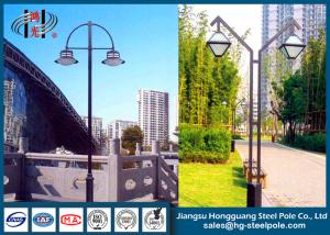 Quality Double Arms LED Steel Tubular Outdoor Street Lamp Post for Street Decorative Lighting wholesale