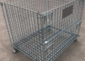 Quality 500kg Pallet Stacking SGS Collapsible Wire Mesh Container Customize Warehouse Equipment wholesale