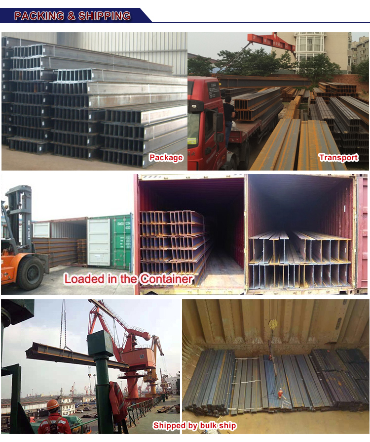 H Beam Steel 100 Mm 20mm S 235 Jr A36 S275 Jr Ss400 Mild Steel HEA HEB IPE 150x150 with Flange Width 50-400mm Hot Rolled