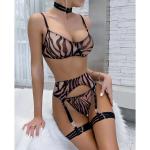 Zebra Wild Lady'S Sexy Underwear Mesh Perspective Women'S Sexiest Underwear