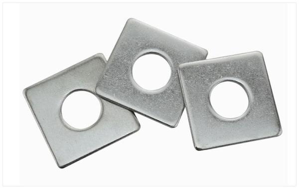 DIN125 Metric Square Washer Plates , Curved Galvanized Plate Washers Iron