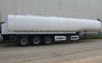 50Ton liquid Asphalt Tanker Semi-trailer with 2TBL45P BALTUR Heating and