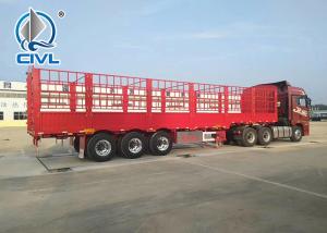 Quality 40 Feet 3 Axles cargo fence semitrailer 12 Tires With Removable Sidewall wholesale