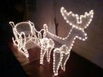 outdoor lighted christmas reindeer