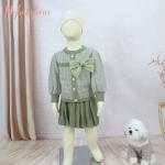 New Style Kids Children Winter Clothing Set Knitting Cardigan Skirt Baby Girl