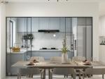 Adjustable Shelf Kitchen Cabinets and Drawers in Contemporary Solid Oak