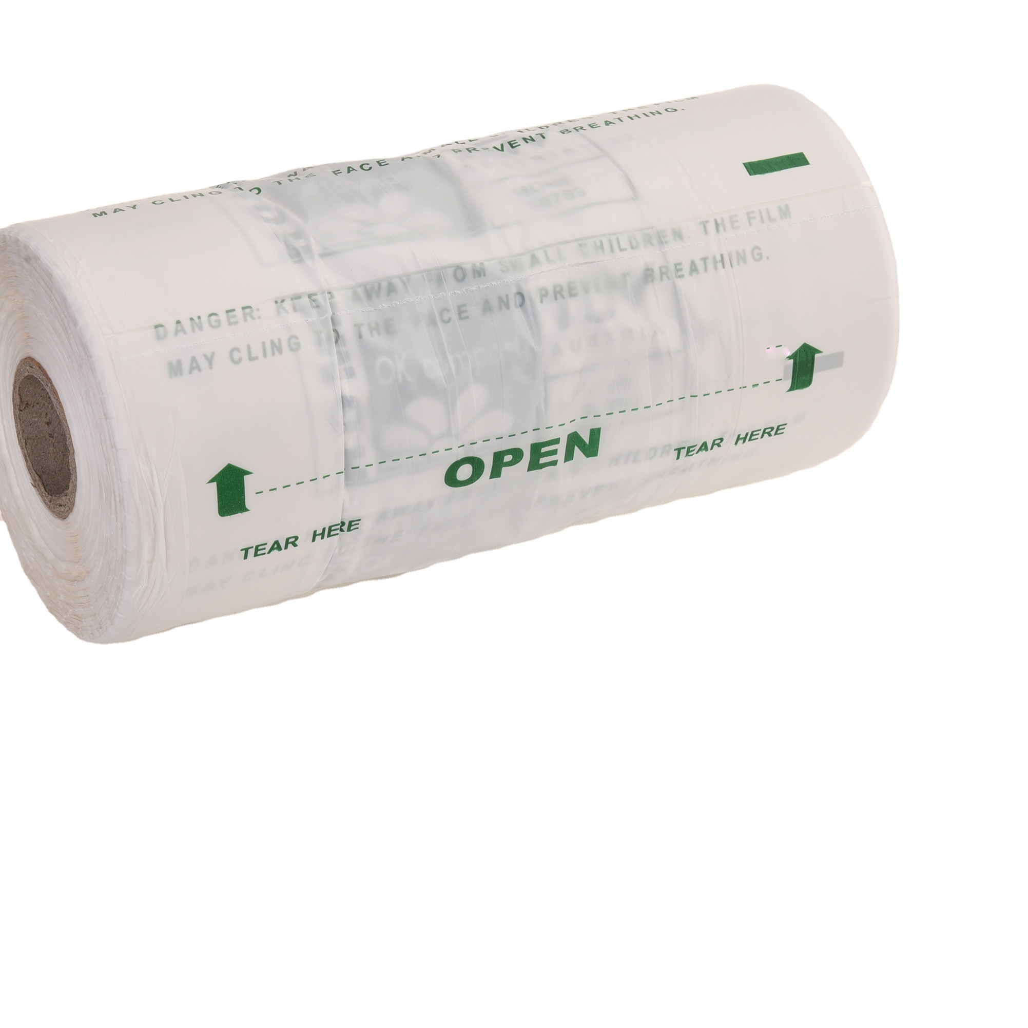 PBAT/PLA/Starch Plastic Biodegradable Bag With Green Color And Customizable Size