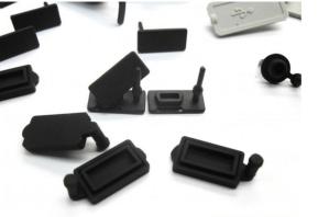 Quality Colored Silicone Dust Cover Printing Branding / Logo For Micro Usb wholesale