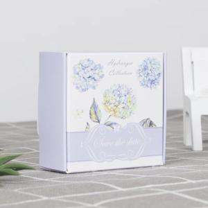Quality Blue Green Pink Ivory Paper Scrunchie Packaging Box Glossy Lamination wholesale