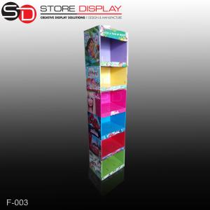 Quality Floor display stand in corrugated paper material wholesale