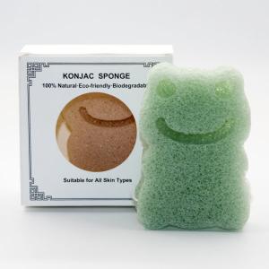 Quality Organic Frog Baby Konjac Sponge Customized Logo Skin Friendly wholesale