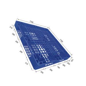 Quality Ergonomic PE Plastic Pallet 1190x1150 Dynamic 1200Kg Seamless Conveyance wholesale