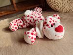 Lovely Valentines Day Stuffed Toys / Animal Dog Stuffed Push Toys For Celebratio