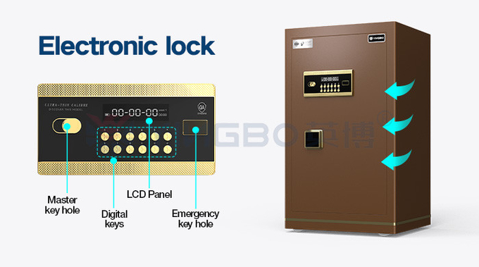 Dual Alarm Electronic Lock Safe Box For Office Security H800mm YB/N7-80