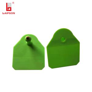 Quality Green BASF TPU 50MM Pig Ear Tag Closed Head ISO For Farm wholesale