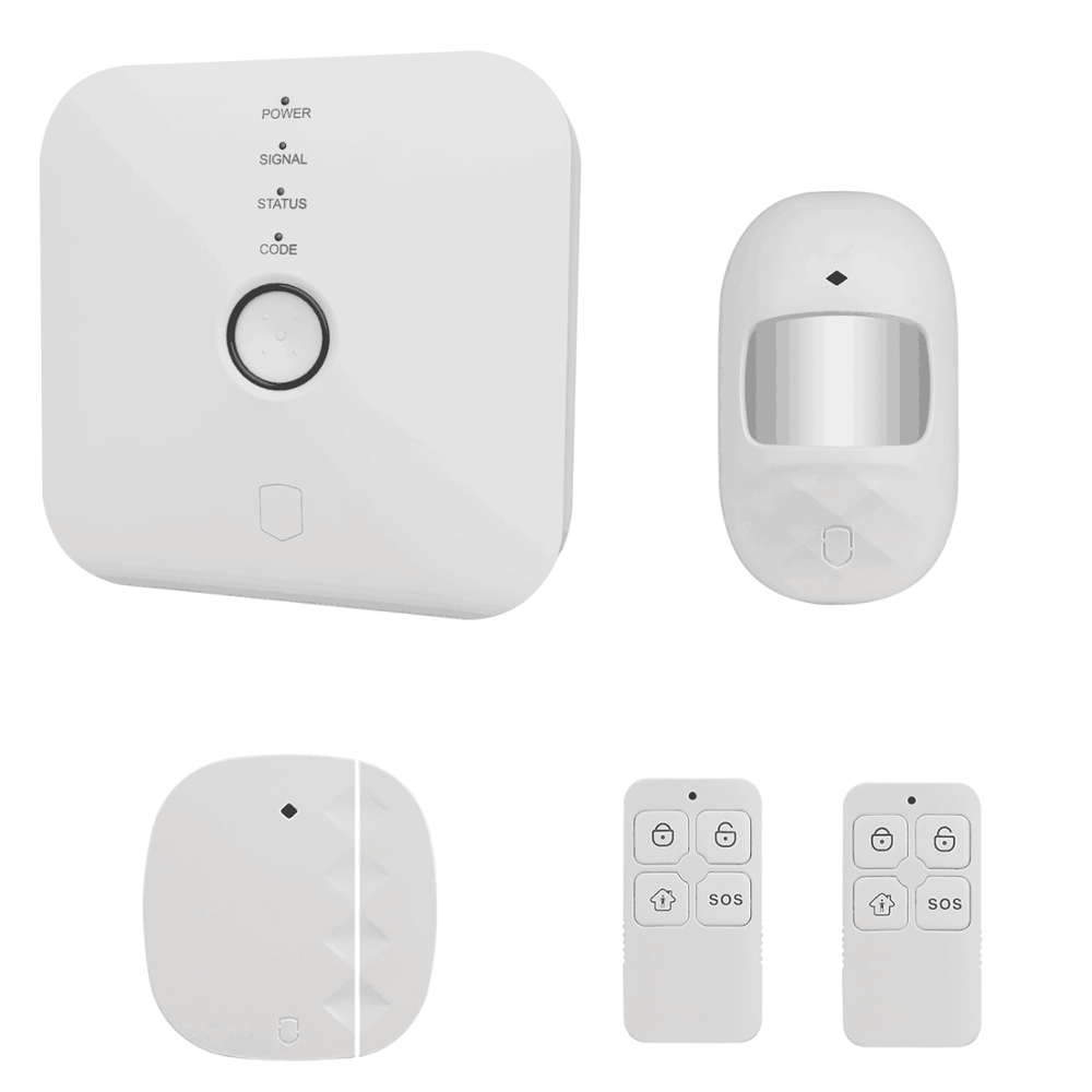 2G Smart Wifi Gsm Mini Alarm System Homesafe Security System With Tuya Camera