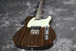 natural finishing Zebrawood body zebrawood neck Tele Electric guitar Guitarra