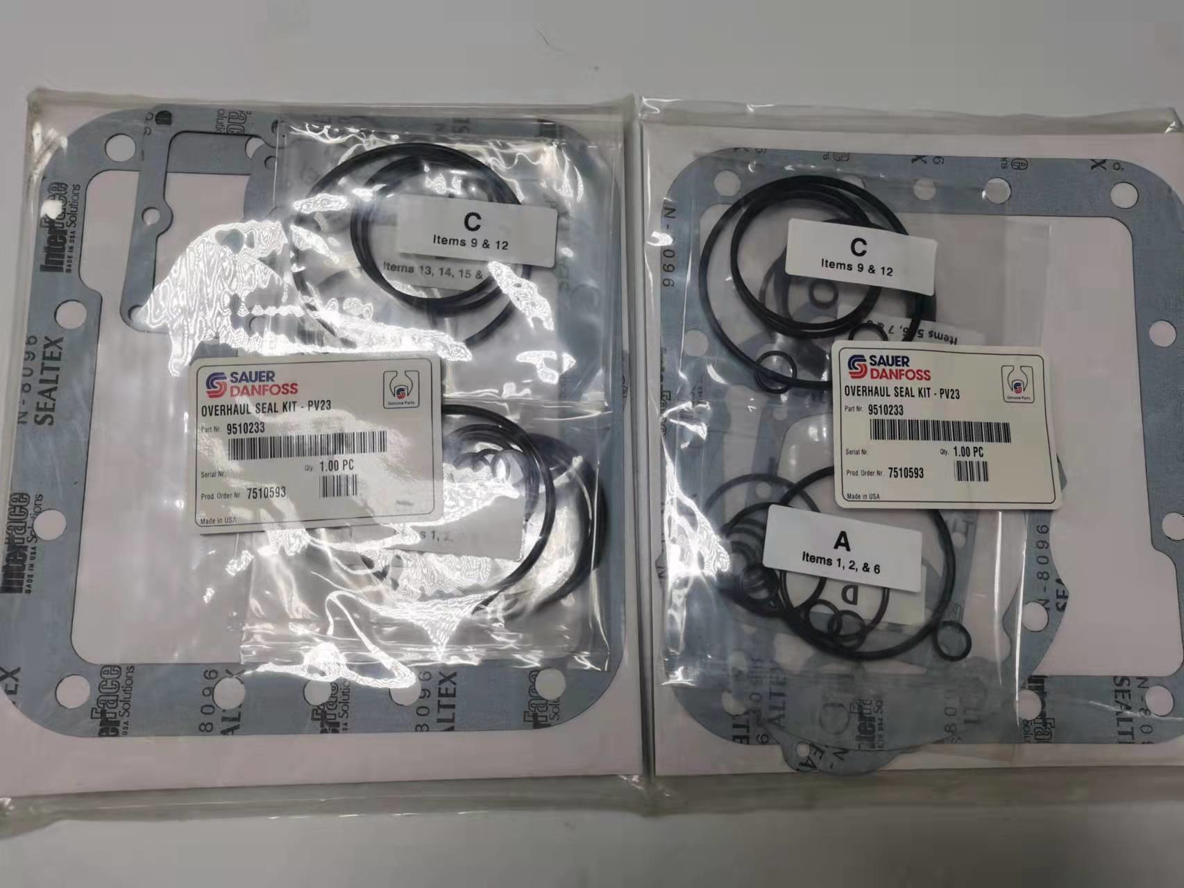 PV23 9510233 Excavator Spare Parts Overhaul Seal Kit Main Pump