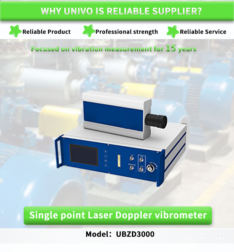 Single point laser Doppler vibrometer sensor for building acceleration speed detection