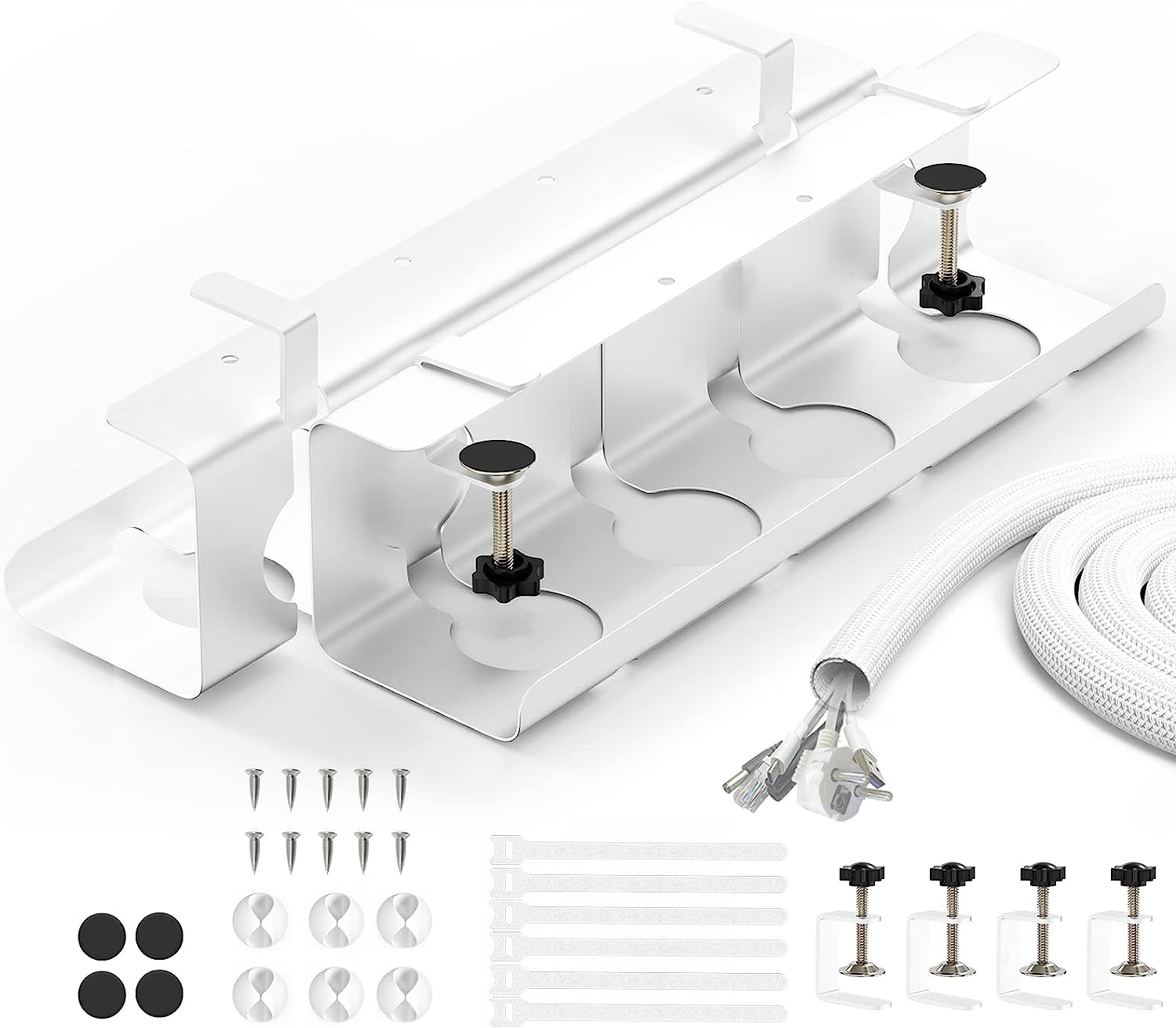 Installation Type Standing Type Cable Tray for Under Desk Office Living Room 43cm