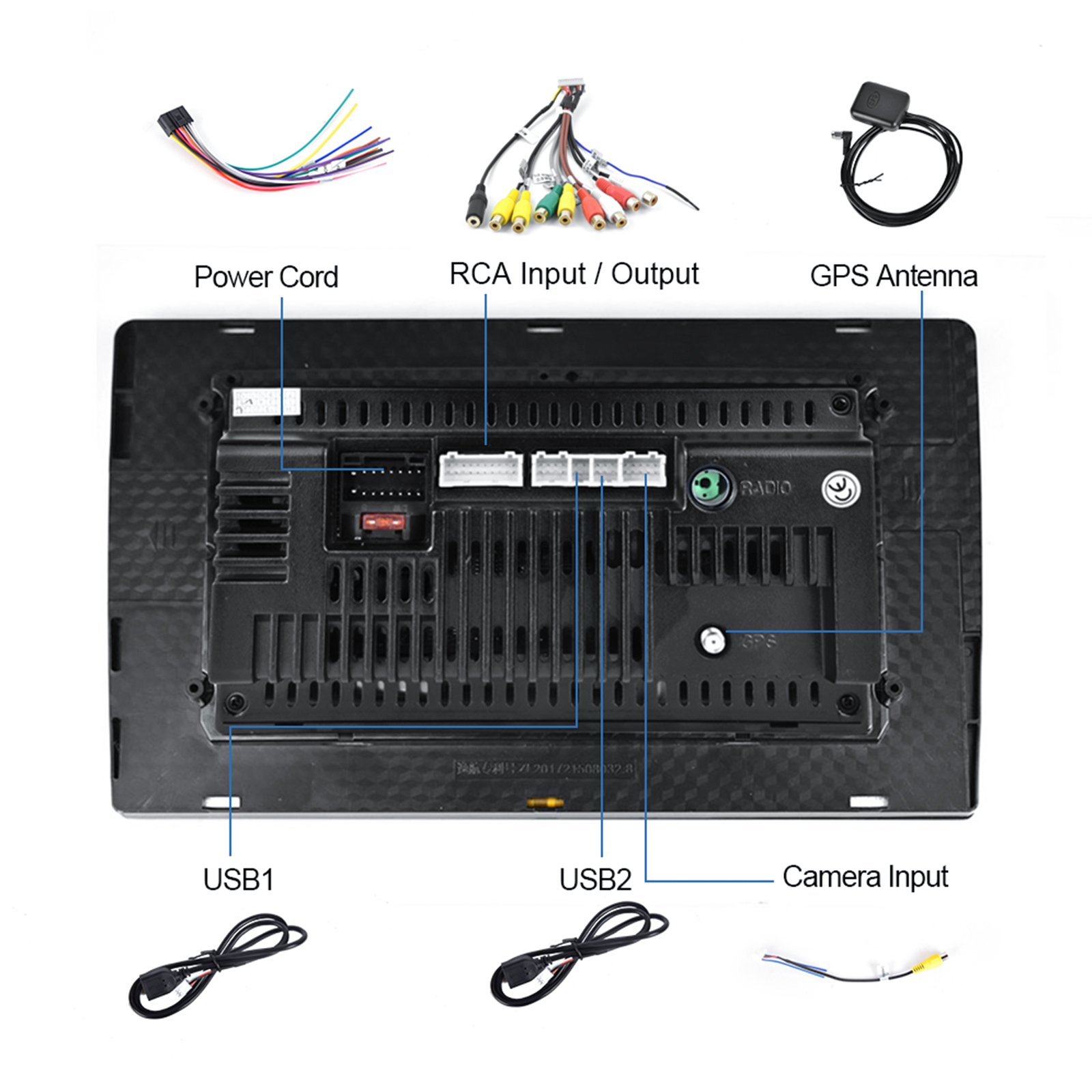 7/8/9/10/12/13 inch Wireless CarPlay Android Player with Build-in 2DIN GPS Navigation