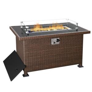 Quality 44in 50000 Btu Propane Fire Pit Table Auto Ignition wholesale