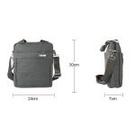 Business Nylon Messenger Bags Male Leather Crossbody Shoulder Bag With Handle