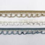 Tassel Polyester Beads Pearl Fringe Trim 2cm