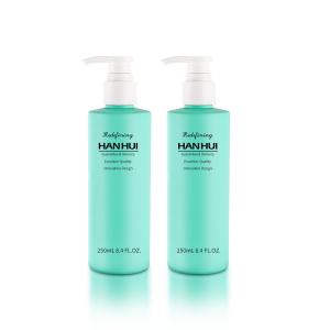 Quality 250 ML PET Bottle Matte Finish Hair Care Containers Cylinder With Pump wholesale