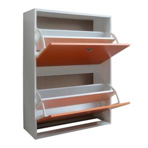 China Wooden Entryway Storage Home Shoe Cabinet Particle Board L60*W24*H80CM on sale