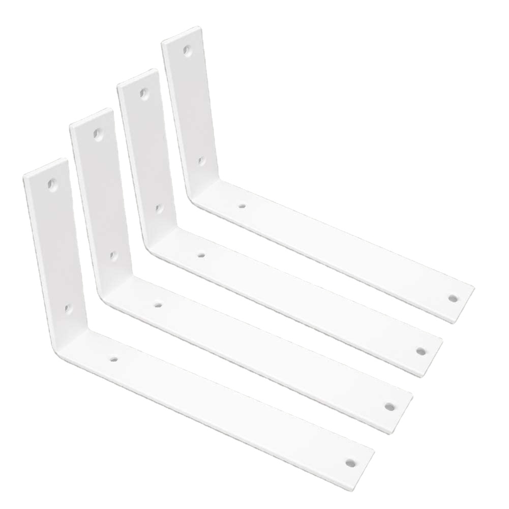 Store Display Shelf Brackets Black L Shelf Bracket for Wooden Furniture Bed Chairs
