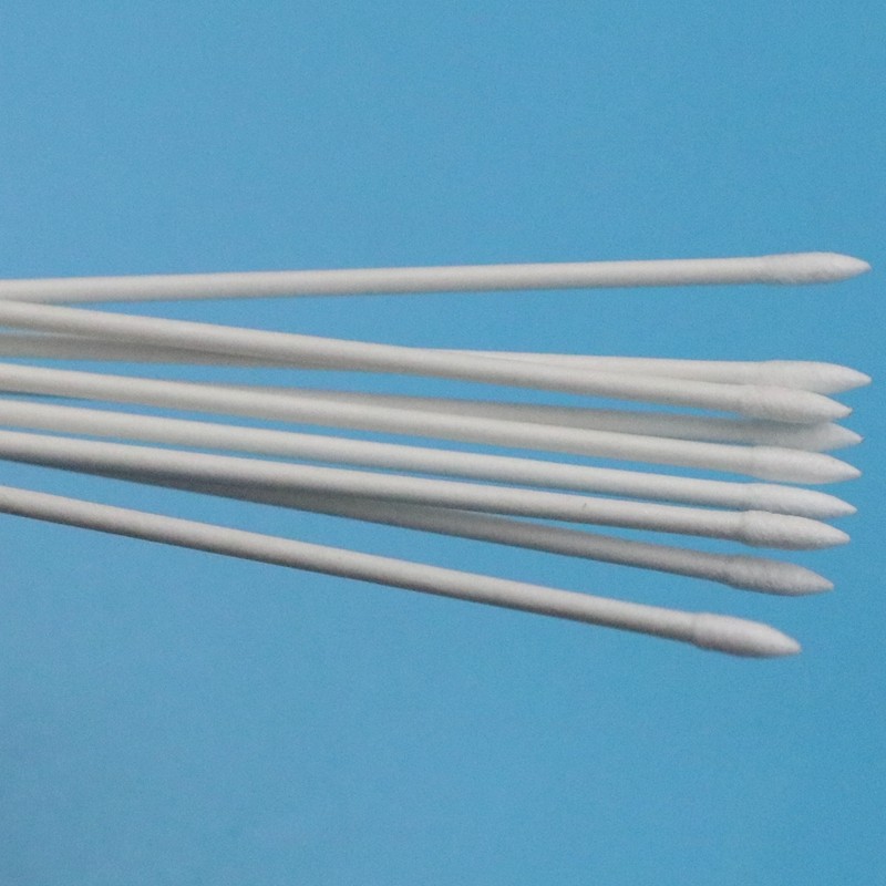 BB-013 Biodegradable Paper Stick Mini Pointed Cleanroom Q Tips Industrial Cleaning Cotton Bud Swab Huby Stick
