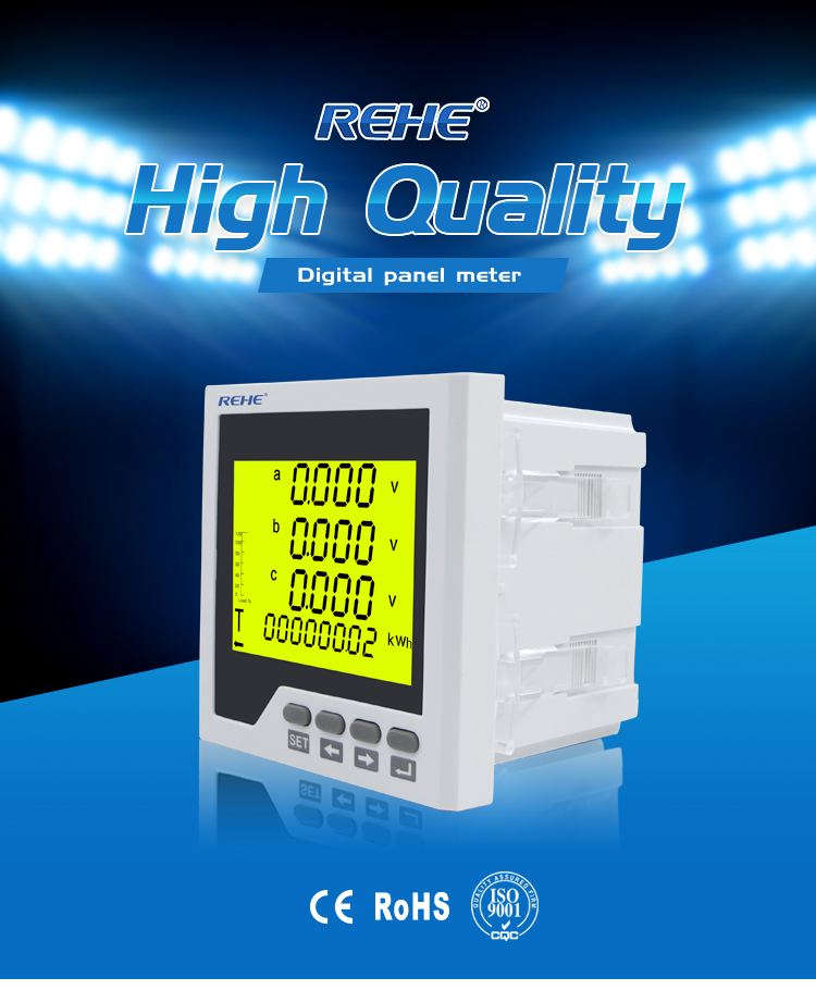 Multimeters power energy multiple electriclty meter with LCD