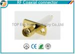 SMA Jack Straight Panel Coaxial Cable Connectors TOP-SMA11 for Solder