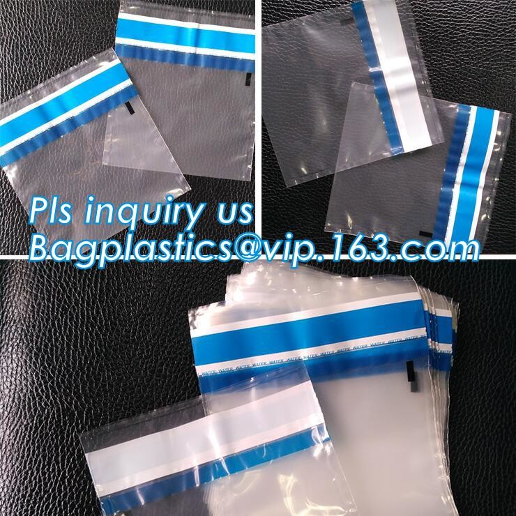 Opaque Tamper Evident Sealing Plastic Bank Money Steb Security Bag / Custom Self Adhesive Plastic Courier Bag, bagease