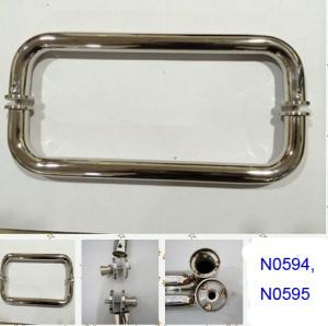 Quality SUS304 Polished Chrome shower handle / glass door handle N0594,N0595 wholesale