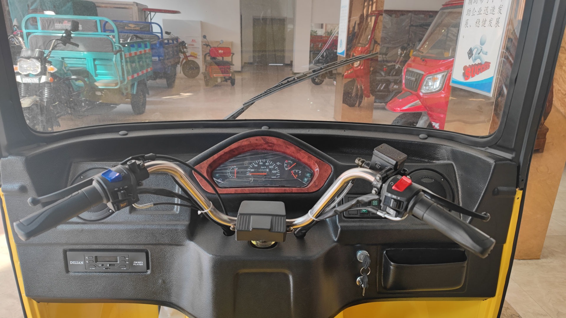 200cc Reverse ZTR Three Wheel Motorized Adult Tricycle with Through-Drive Transmission