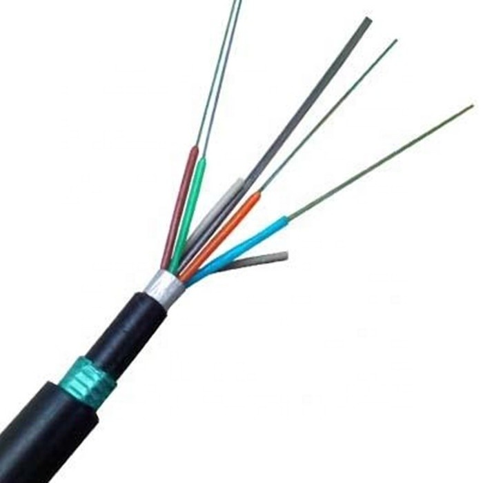 Double Sheath 24 Cores GYTA53 Underground Fiber Optic Cable Single Mode