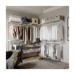 YALIG Bedroom Furniture Portable and Foldable Wooden Wardrobe with Contemporary