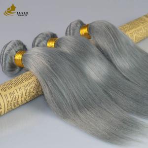 Quality 100% Virgin Ombre Human Hair Extensions Invisi Tape gray wholesale