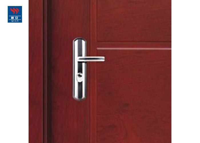 Solid Core Wood Grain Fire Rated Flush Wooden Door For Living Room