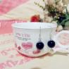 Buy cheap 100% True Sterling Silver S925 Earrings Nature Black Agate Eardrop Certification from wholesalers